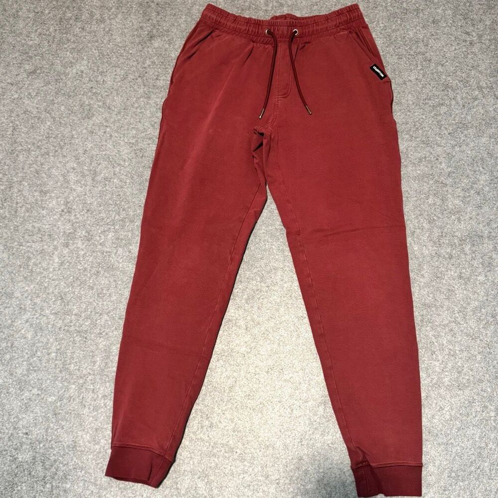 Bear Bottom Sweat Pants. Medium. Rust Red.